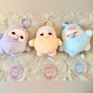 Pop Mart Pucky Bubble Pendant - Pink, Peach, Blue